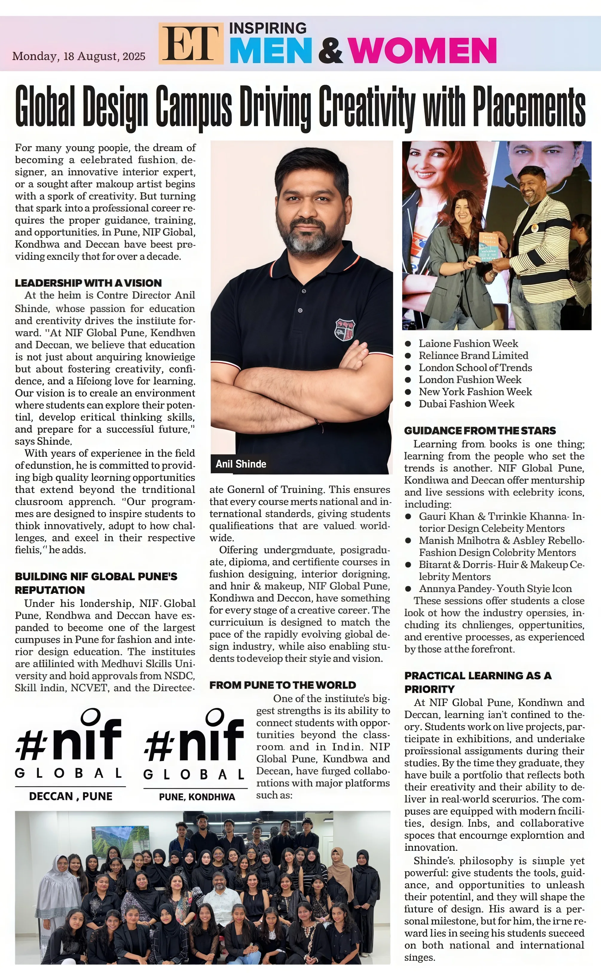 Mr. Anil Shinde ET Inspiring Men and Women